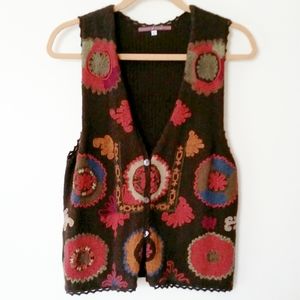 Peruvian Connection Alpaca Sweater Vest L
